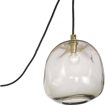 Molten Spider with Smoke Glass by Regina Andrew in brass and brass. Made from glass in a modern style.