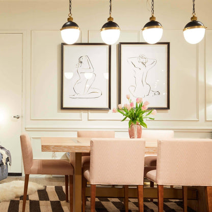 Otis Pendant by Regina Andrew. Made from steel in a modern style.