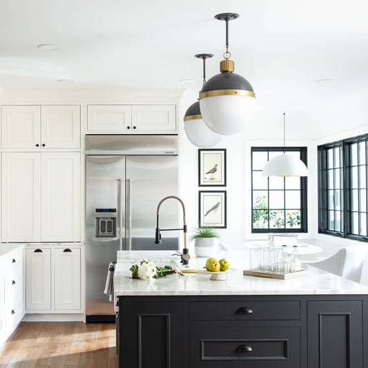 Otis Pendant by Regina Andrew. Made from steel in a modern style.