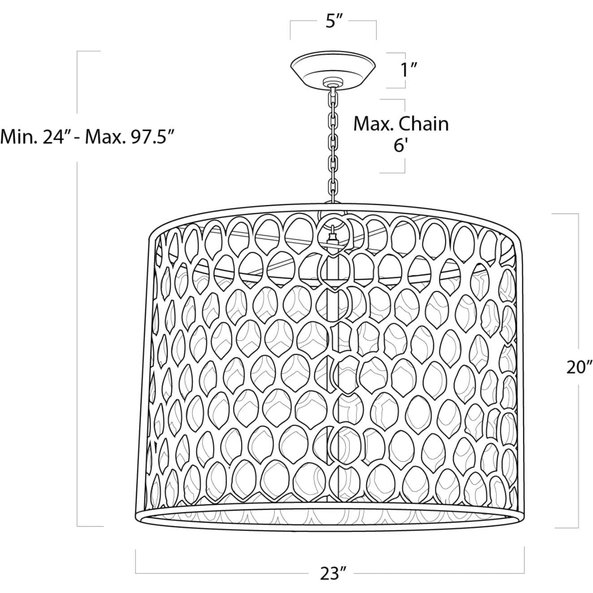 Cabana Chandelier by Regina Andrew in brass and natural brass. Made from brass in a transitional style.