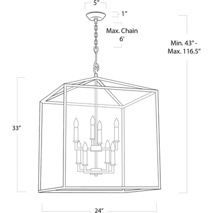 Cape Lantern by Regina Andrew in ebony and blackened iron. Made from iron in a cottage & farmhouse style.