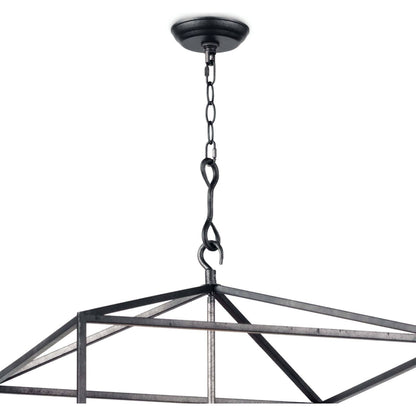 Cape Lantern by Regina Andrew in ebony and blackened iron. Made from iron in a cottage & farmhouse style.