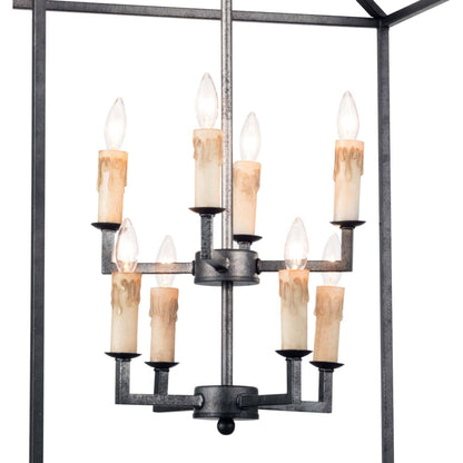 Cape Lantern by Regina Andrew in ebony and blackened iron. Made from iron in a cottage & farmhouse style.