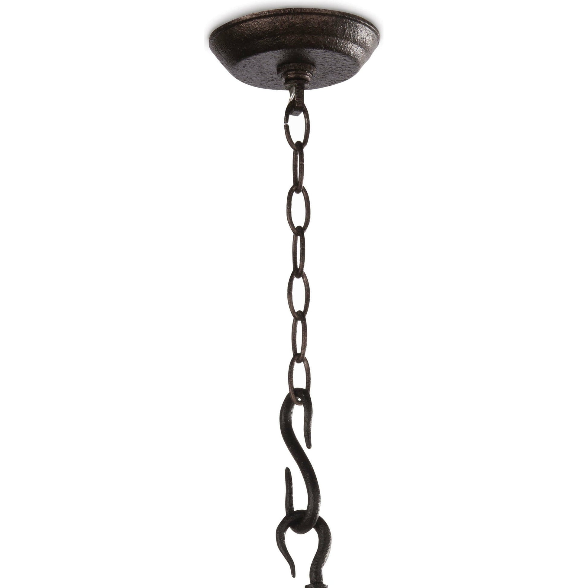 Cape Lantern by Regina Andrew in ebony and blackened iron. Made from iron in a cottage & farmhouse style.