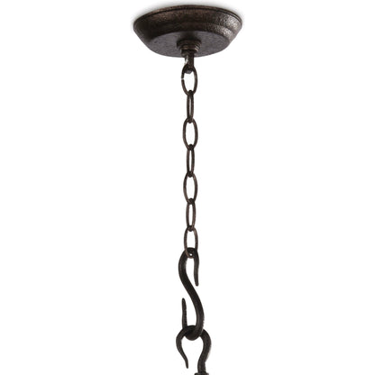 Cape Lantern by Regina Andrew in ebony and blackened iron. Made from iron in a cottage & farmhouse style.
