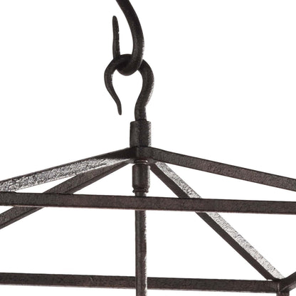 Cape Lantern by Regina Andrew in ebony and blackened iron. Made from iron in a cottage & farmhouse style.