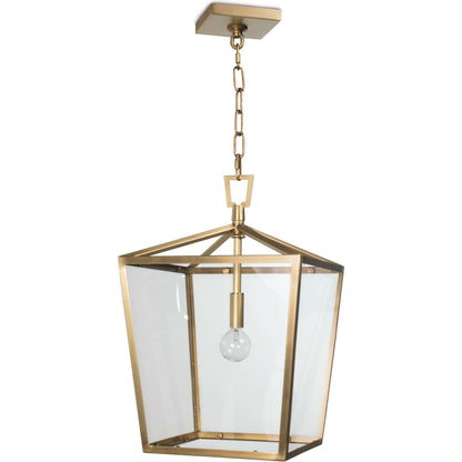Camden Lantern by Regina Andrew in brass and natural brass. Made from steel in a cottage & farmhouse style.
