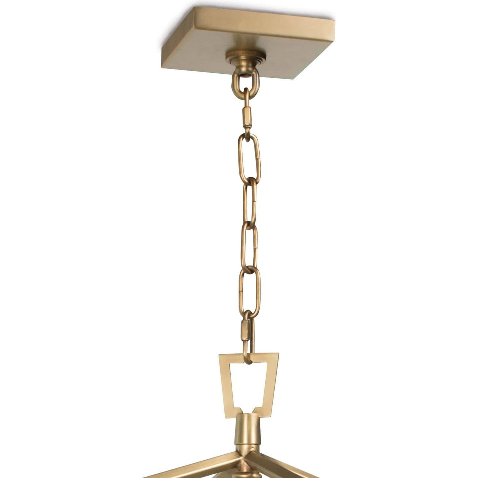 Camden Lantern by Regina Andrew in brass and natural brass. Made from steel in a cottage & farmhouse style.