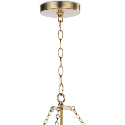 Charlotte Chandelier by Regina Andrew in brass and natural brass. Made from steel in a modern style.