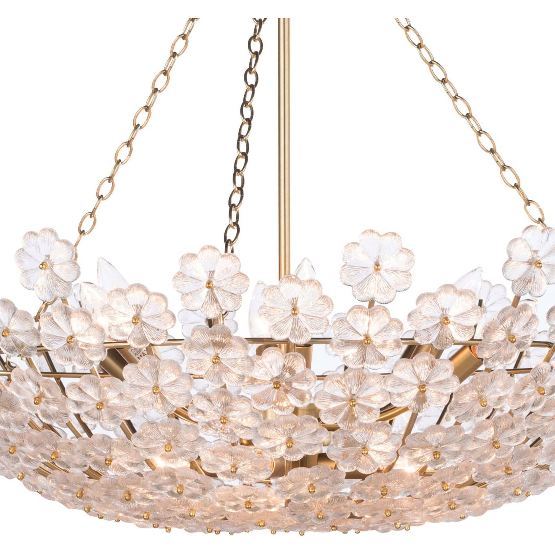 Charlotte Chandelier by Regina Andrew in brass and natural brass. Made from steel in a modern style.