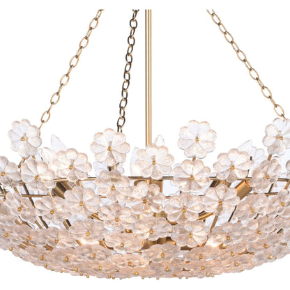 Charlotte Chandelier by Regina Andrew in brass and natural brass. Made from steel in a modern style.