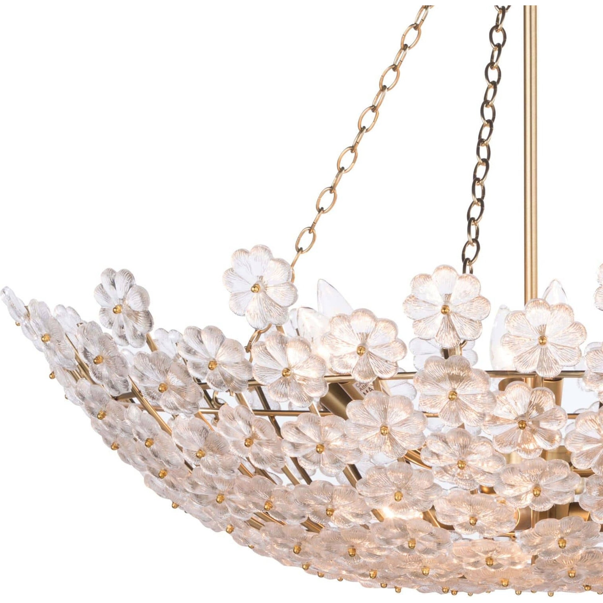 Charlotte Chandelier by Regina Andrew in brass and natural brass. Made from steel in a modern style.