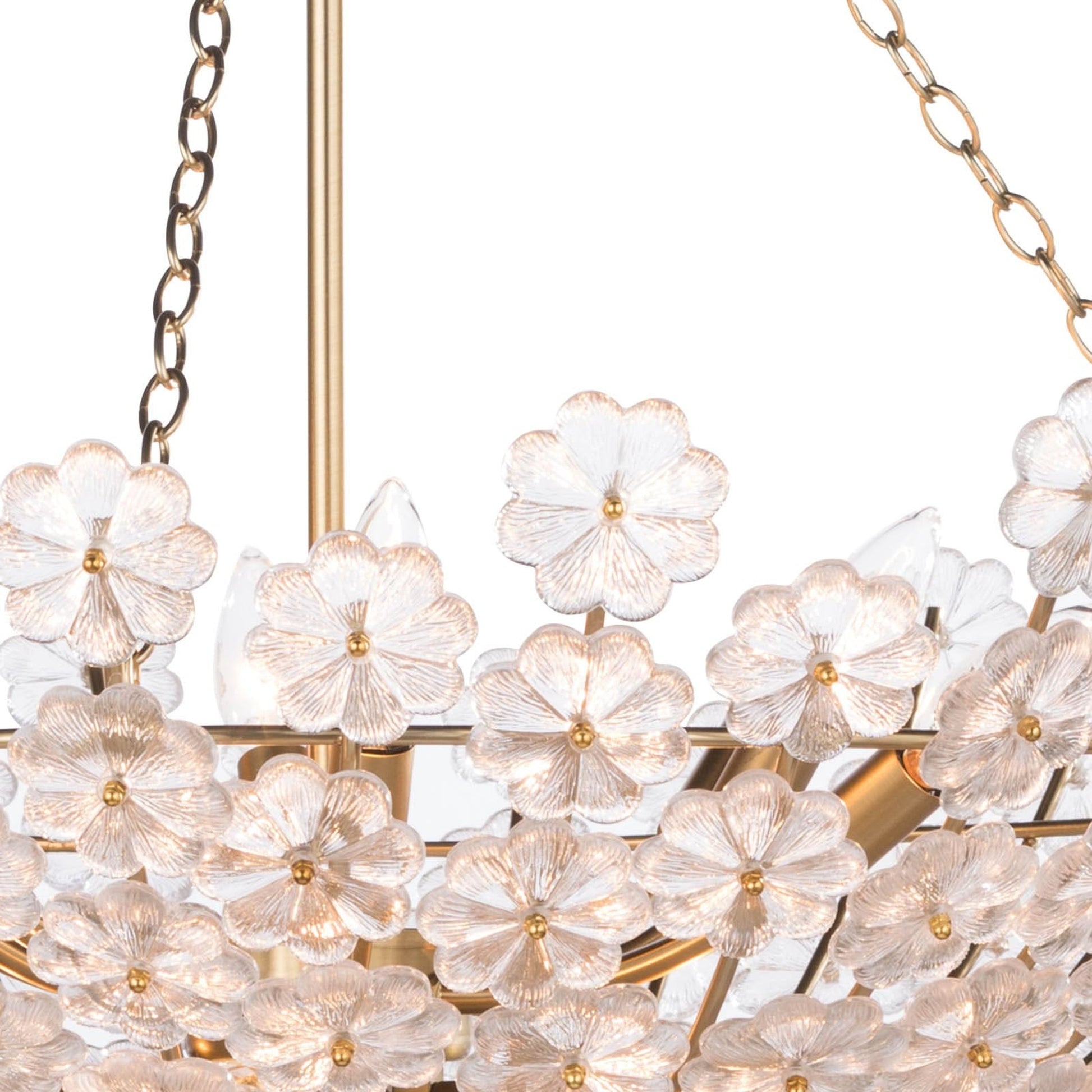 Charlotte Chandelier by Regina Andrew in brass and natural brass. Made from steel in a modern style.