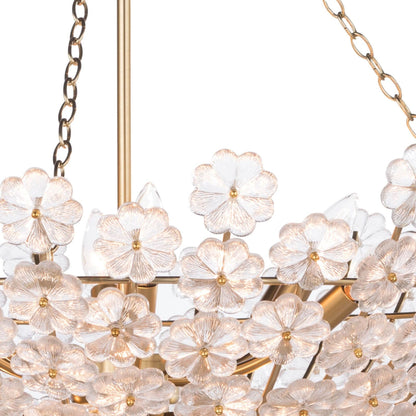 Charlotte Chandelier by Regina Andrew in brass and natural brass. Made from steel in a modern style.