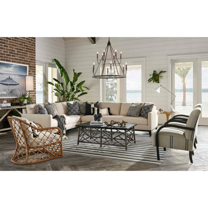 Sierra Chandelier by Regina Andrew in ebony and blackened steel. Made from steel in a transitional style.