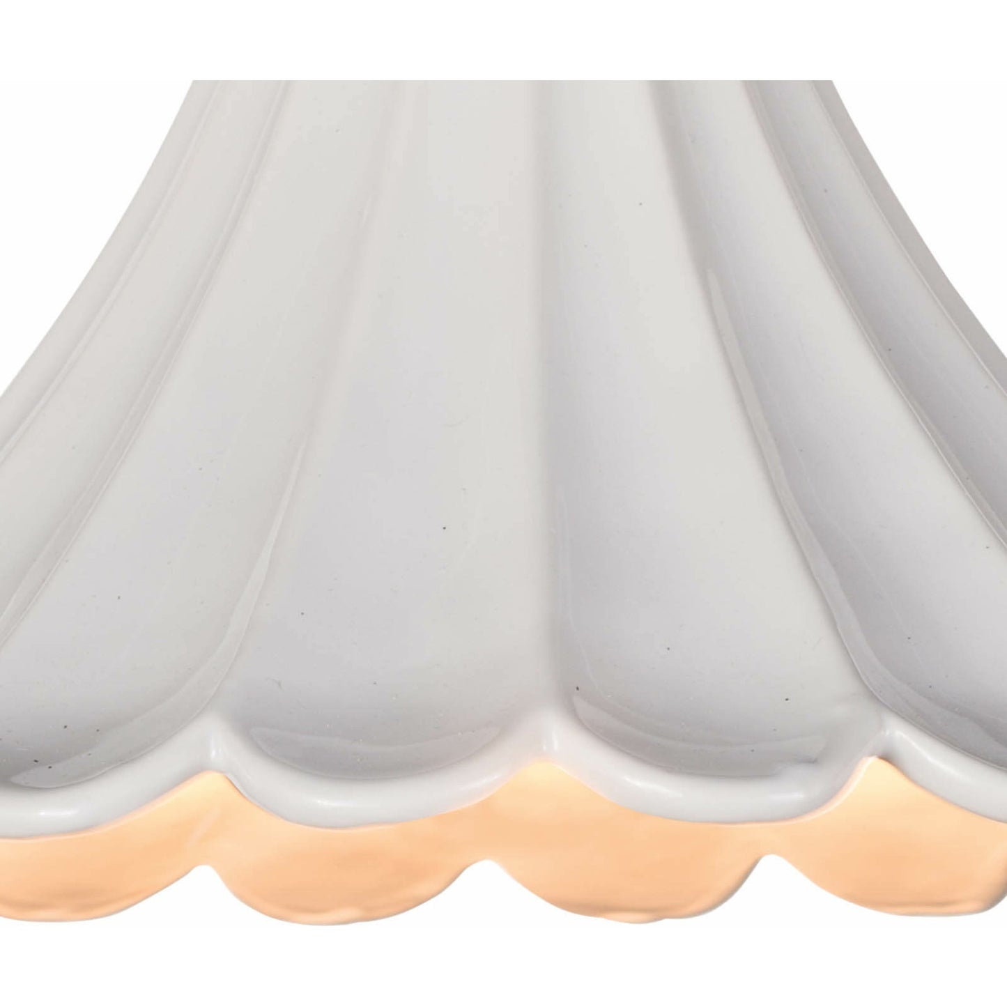 005 S-341493 | Closeup | Cally Ceramic Pendant by Regina Andrew in white, natural and white. Made from ceramic in a cottage & farmhouse style.