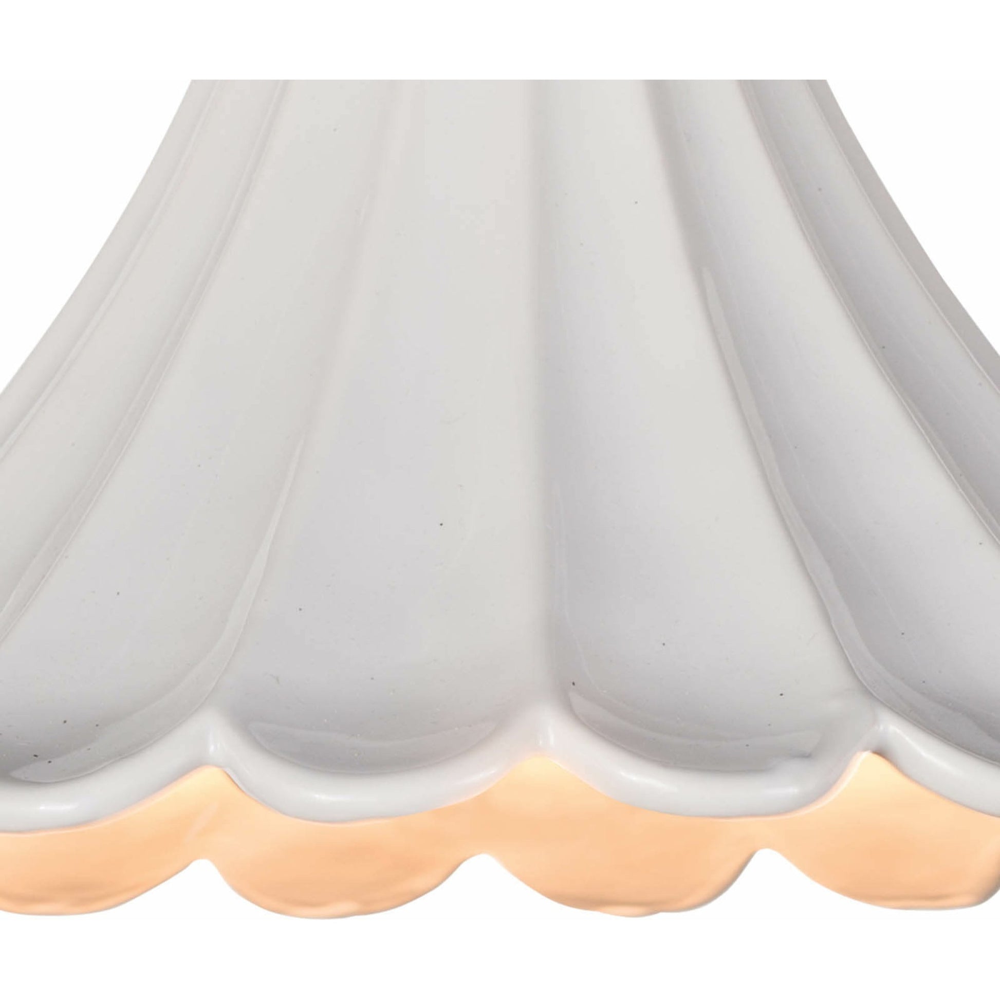 Cally Ceramic Pendant by Regina Andrew in white, natural and white. Made from ceramic in a cottage & farmhouse style.