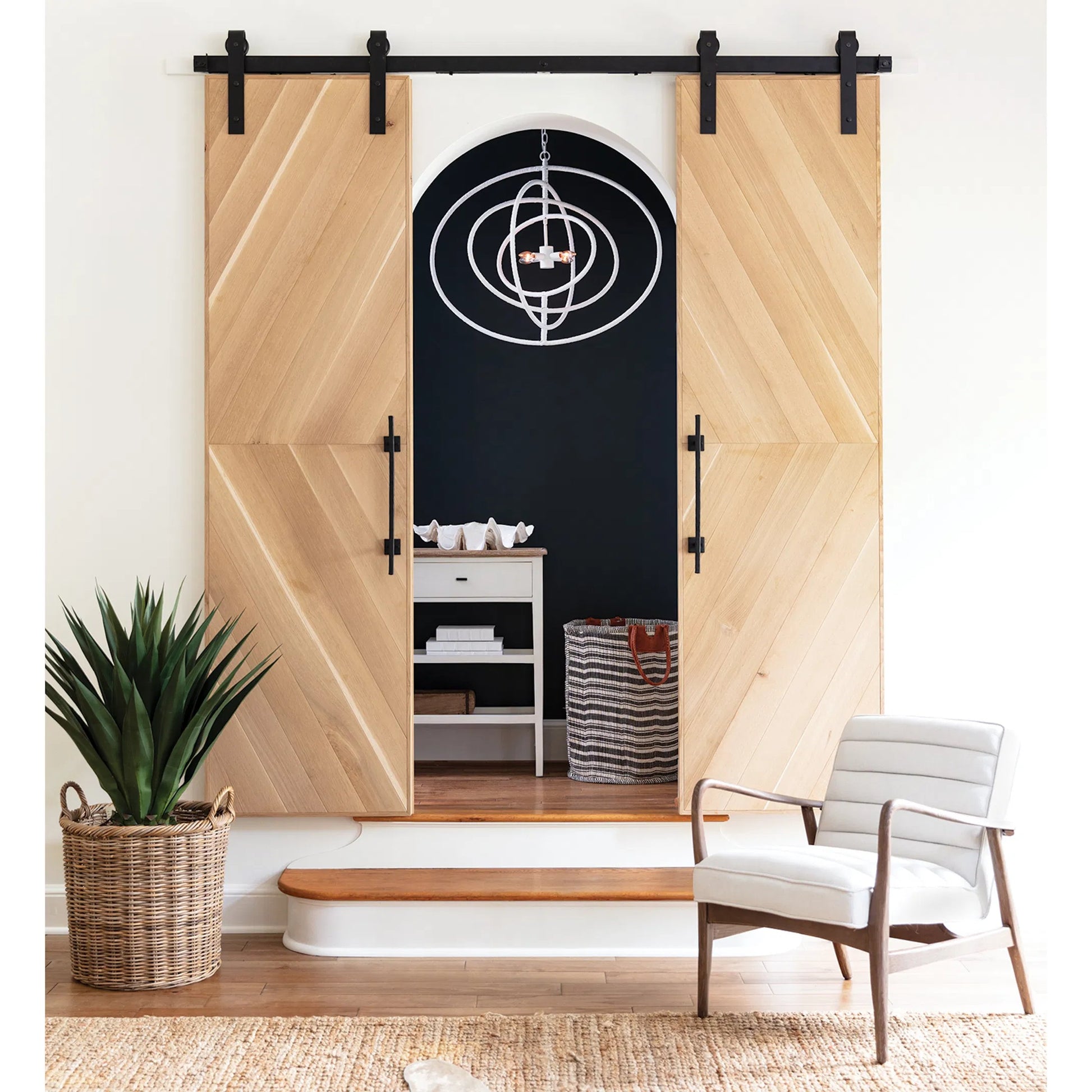 Sail Chandelier by Regina Andrew in white. Made from steel in a modern style.