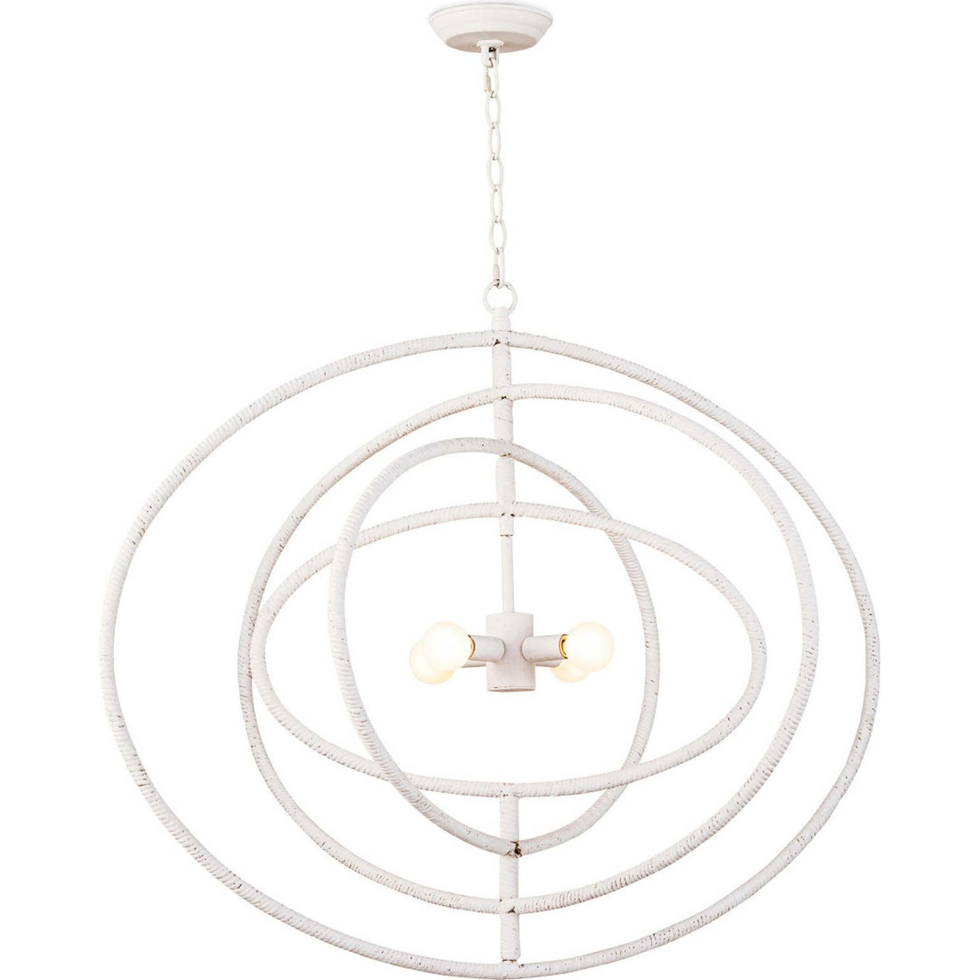Sail Chandelier by Regina Andrew in white. Made from steel in a modern style.