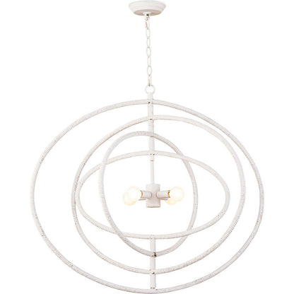 Sail Chandelier by Regina Andrew in white. Made from steel in a modern style.