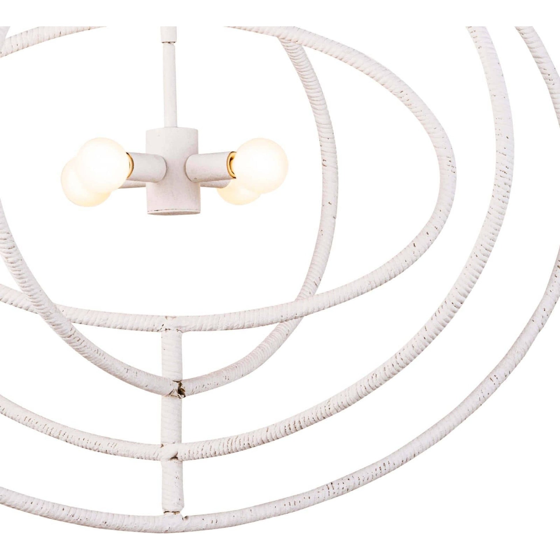 Sail Chandelier by Regina Andrew in white. Made from steel in a modern style.