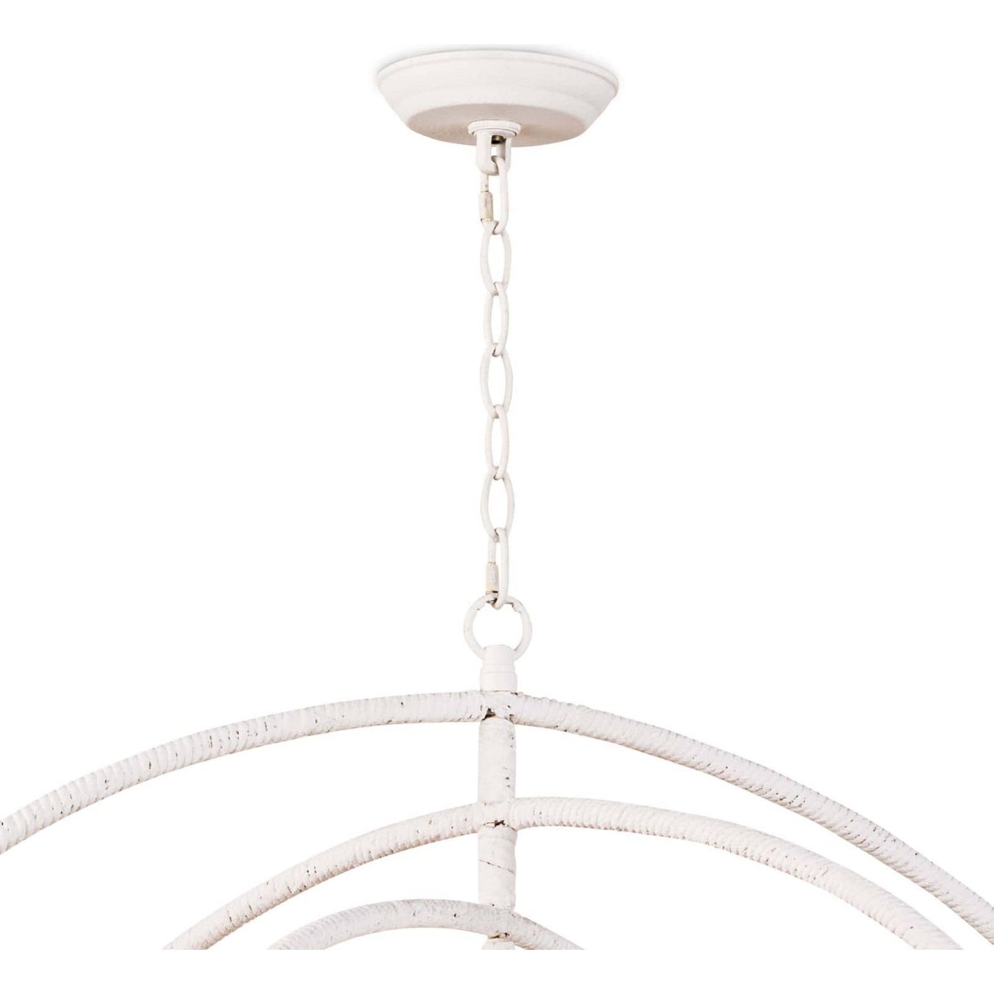 003 SR-770055 | Closeup | Sail Chandelier by Regina Andrew in white. Made from steel in a modern style.