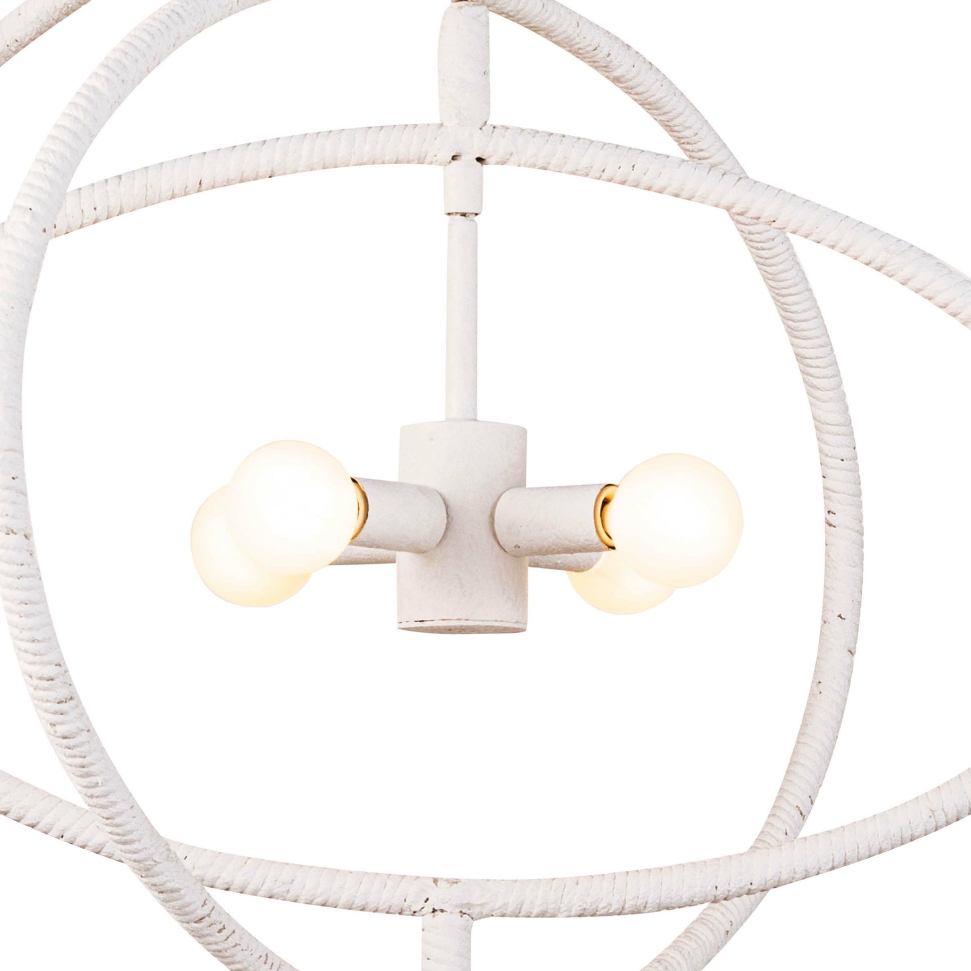 Sail Chandelier by Regina Andrew in white. Made from steel in a modern style.