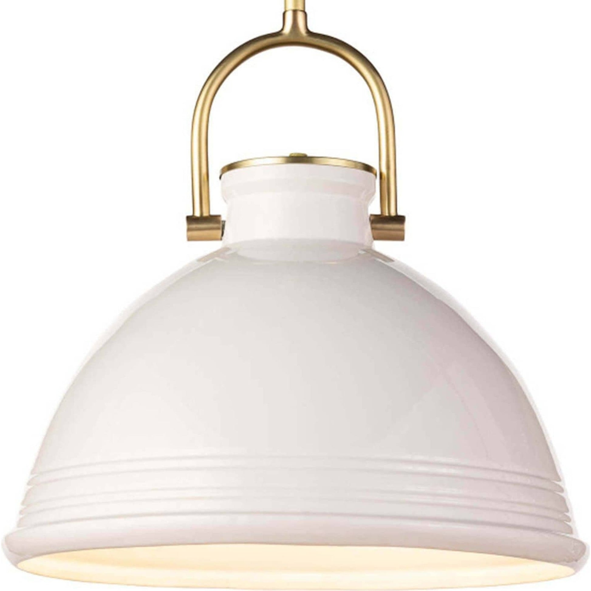 Eloise Ceramic Pendant by Regina Andrew in white. Made from ceramic in a transitional style.