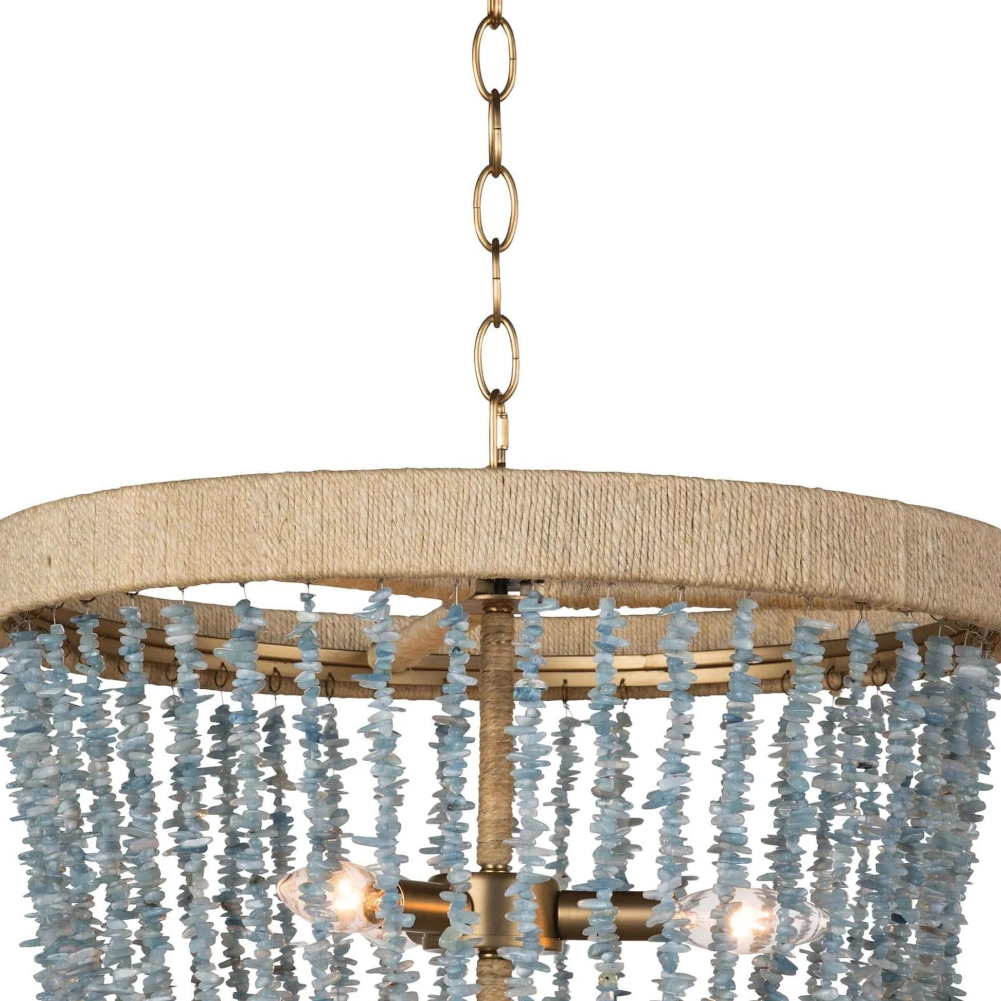 Milos Chandelier by Regina Andrew in white. Made from steel in a transitional style.