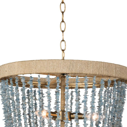 Milos Chandelier by Regina Andrew in white. Made from steel in a transitional style.