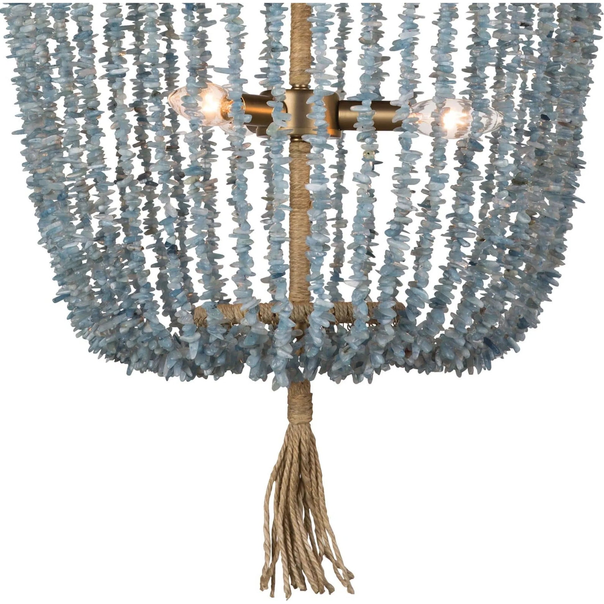Milos Chandelier by Regina Andrew in white. Made from steel in a transitional style.