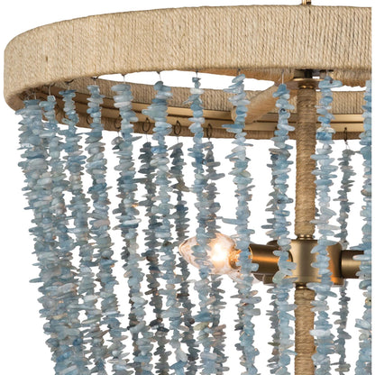 Milos Chandelier by Regina Andrew in white. Made from steel in a transitional style.