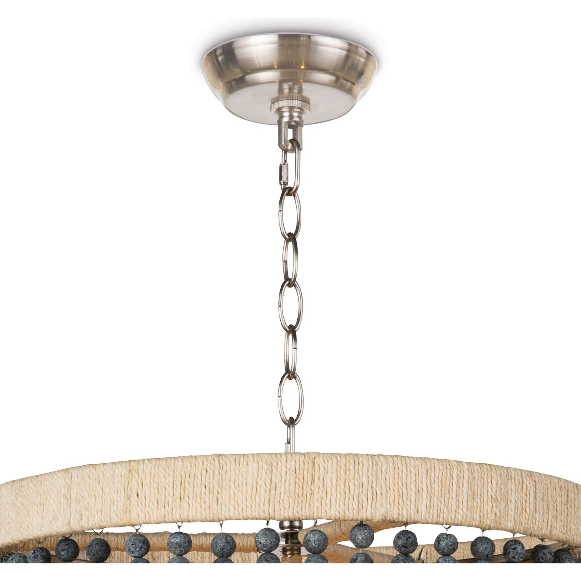 Milos Chandelier by Regina Andrew in white. Made from steel in a transitional style.