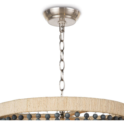 Milos Chandelier by Regina Andrew in white. Made from steel in a transitional style.