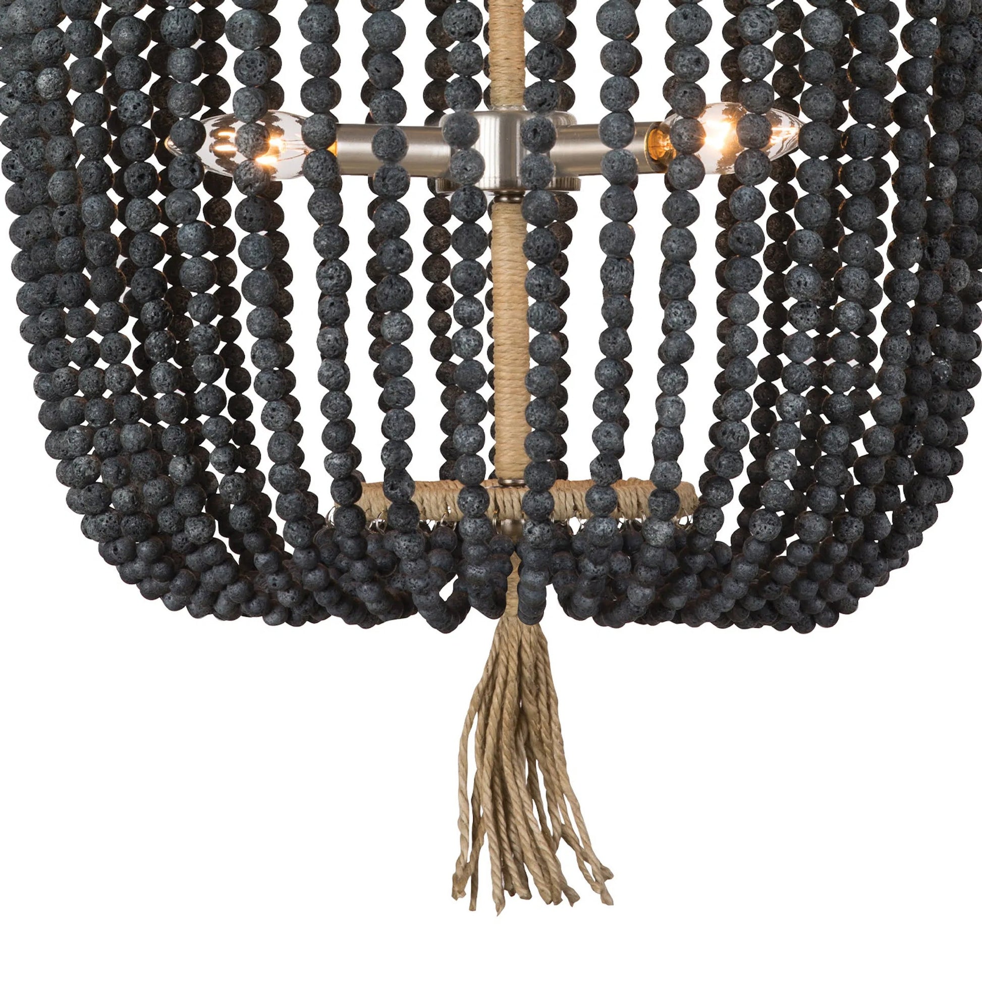 Milos Chandelier by Regina Andrew in white. Made from steel in a transitional style.