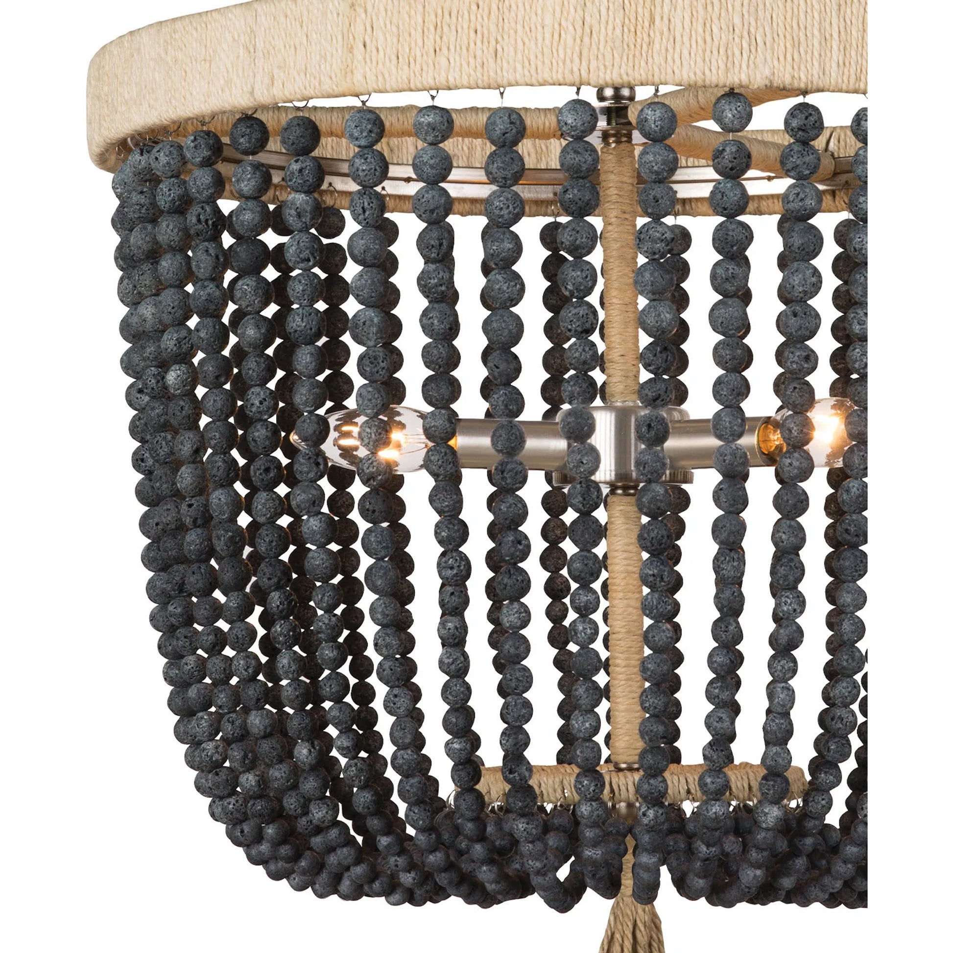 Milos Chandelier by Regina Andrew in white. Made from steel in a transitional style.