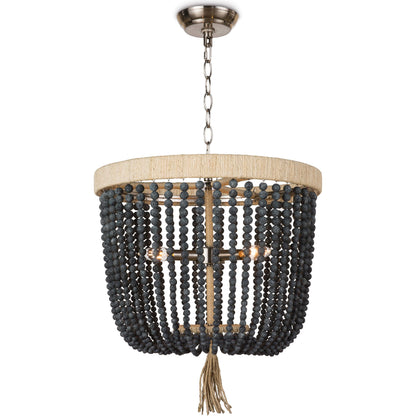 Milos Chandelier by Regina Andrew in white. Made from steel in a transitional style.