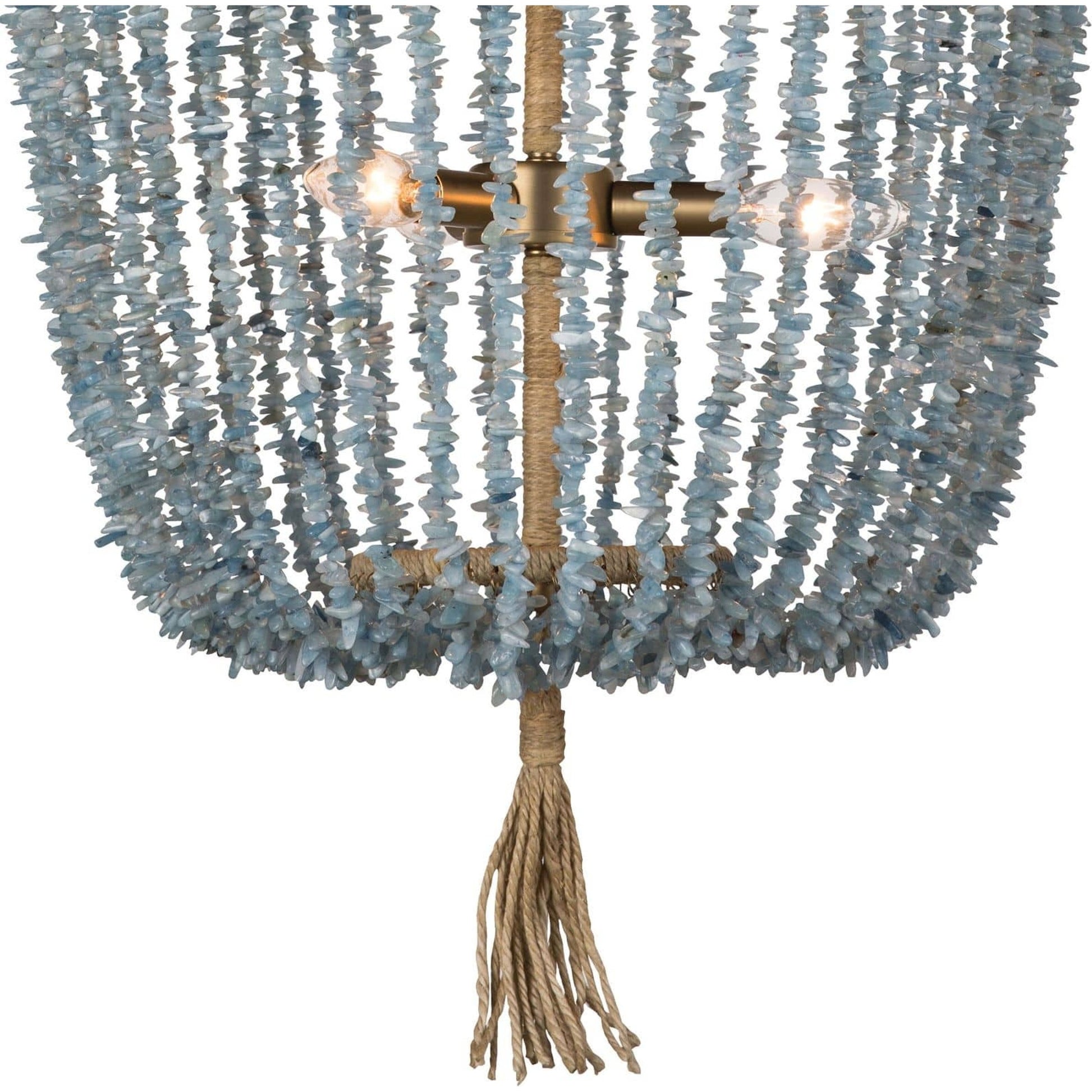 Milos Chandelier by Regina Andrew in white. Made from steel in a transitional style.