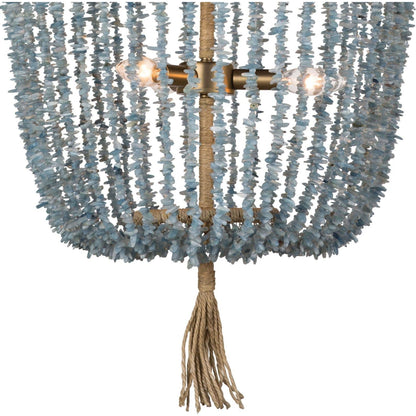 Milos Chandelier by Regina Andrew in white. Made from steel in a transitional style.