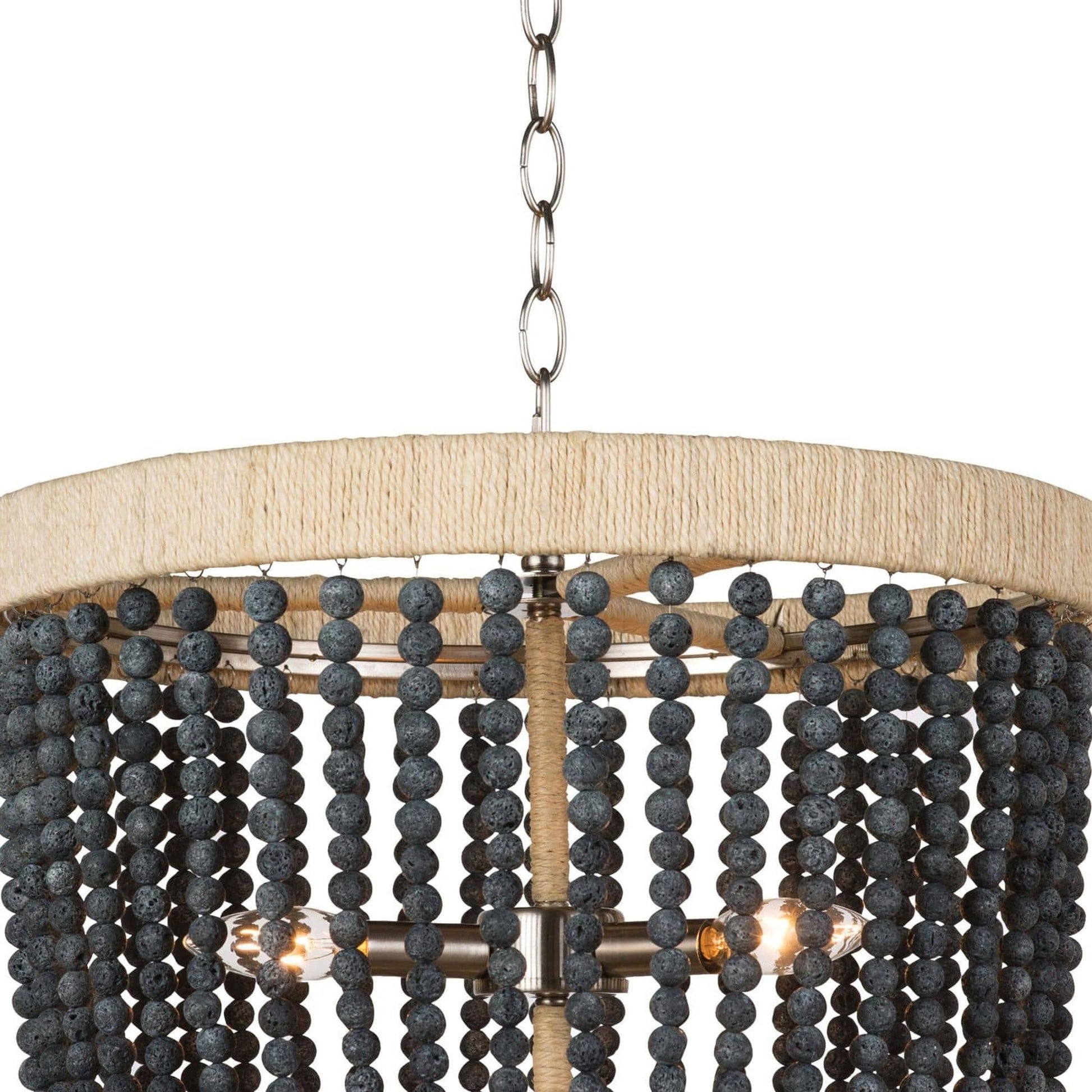 Milos Chandelier by Regina Andrew in white. Made from steel in a transitional style.