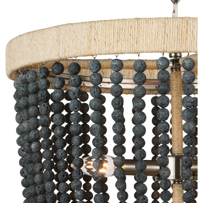 Milos Chandelier by Regina Andrew in white. Made from steel in a transitional style.