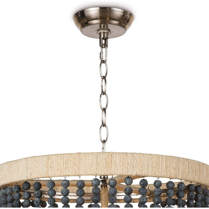 Milos Chandelier by Regina Andrew in white. Made from steel in a transitional style.