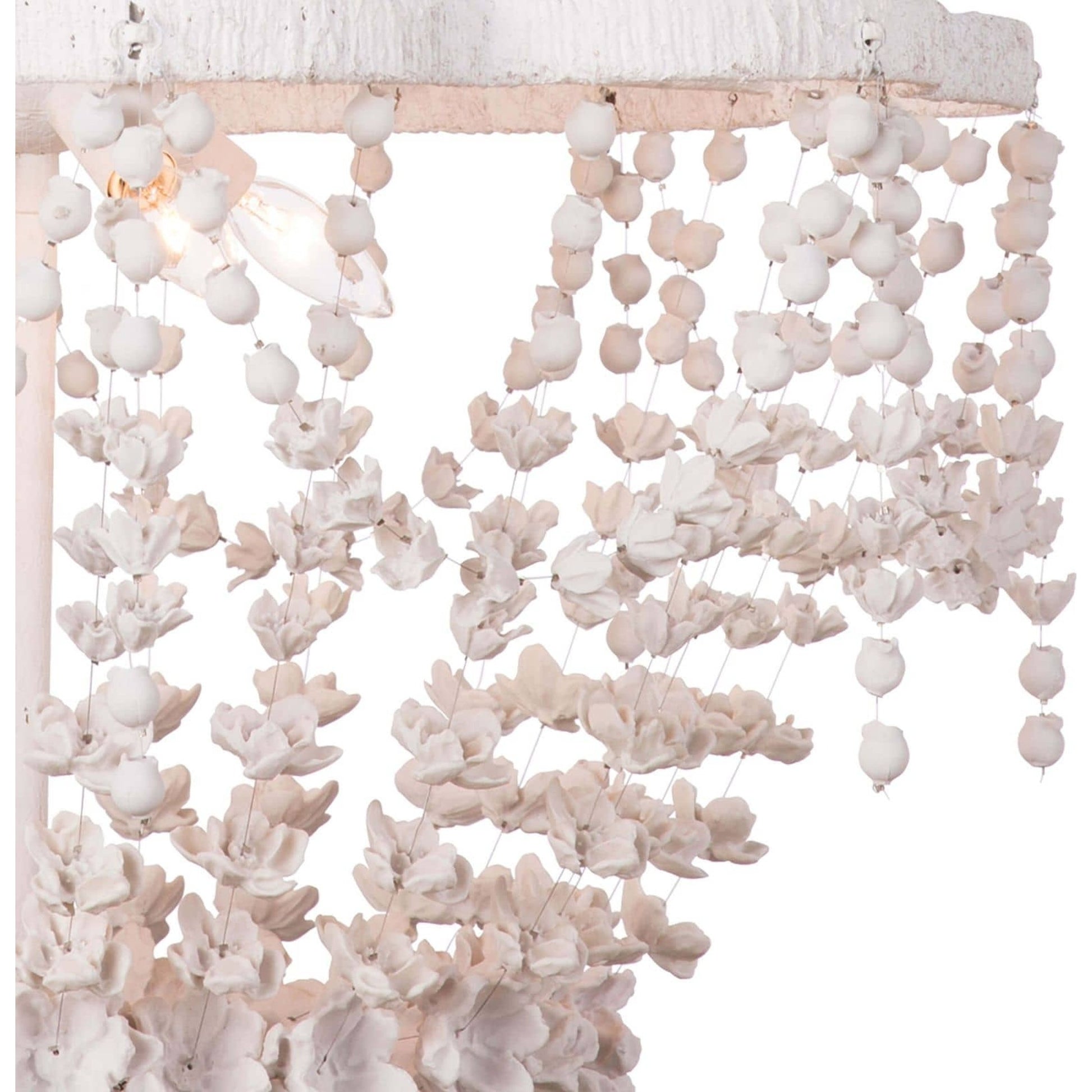 Vanessa Basin Chandelier by Regina Andrew in white, natural and white. Made from resin in a coastal style.