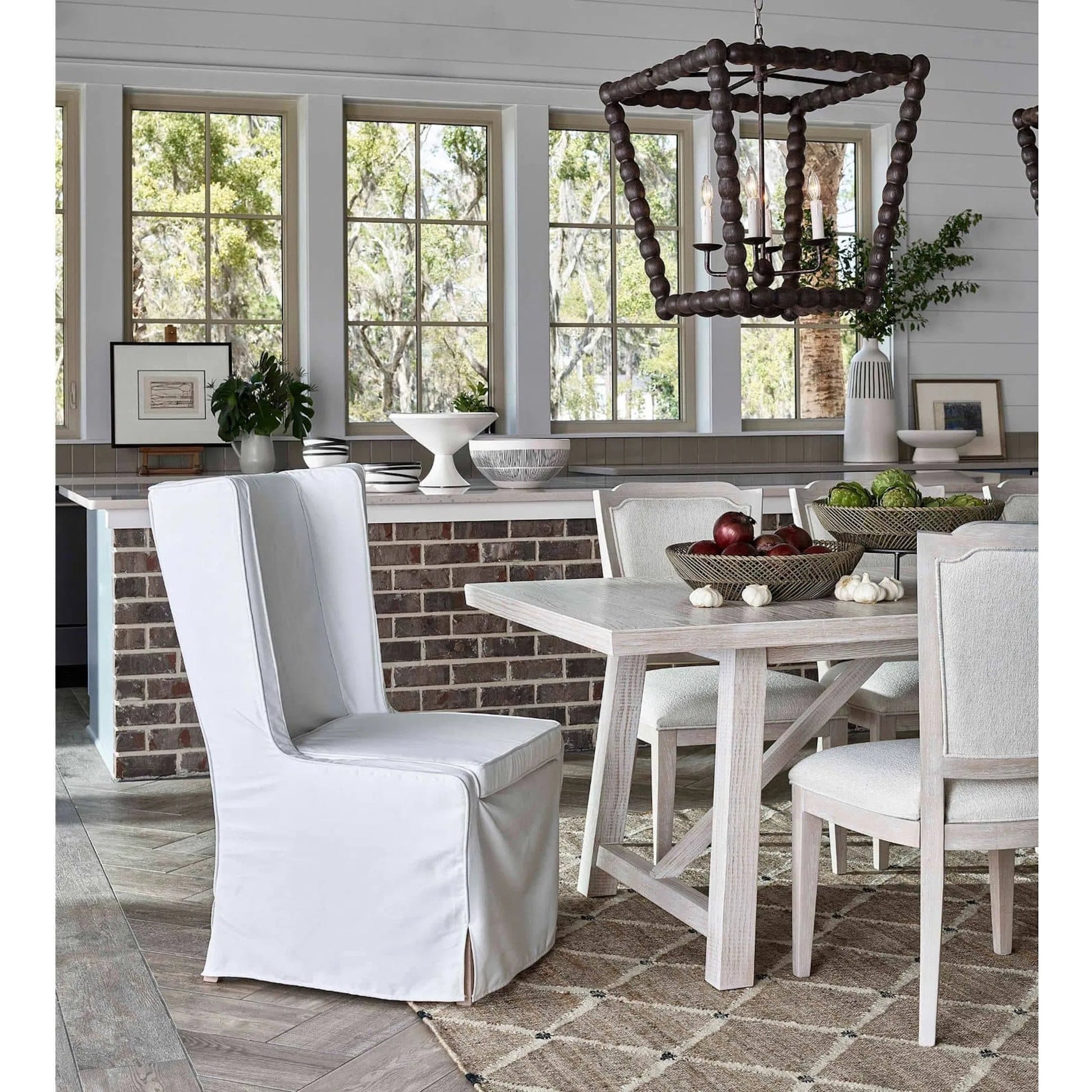 Perennial Lantern by Regina Andrew in natural. Made from birch wood in a cottage & farmhouse style.