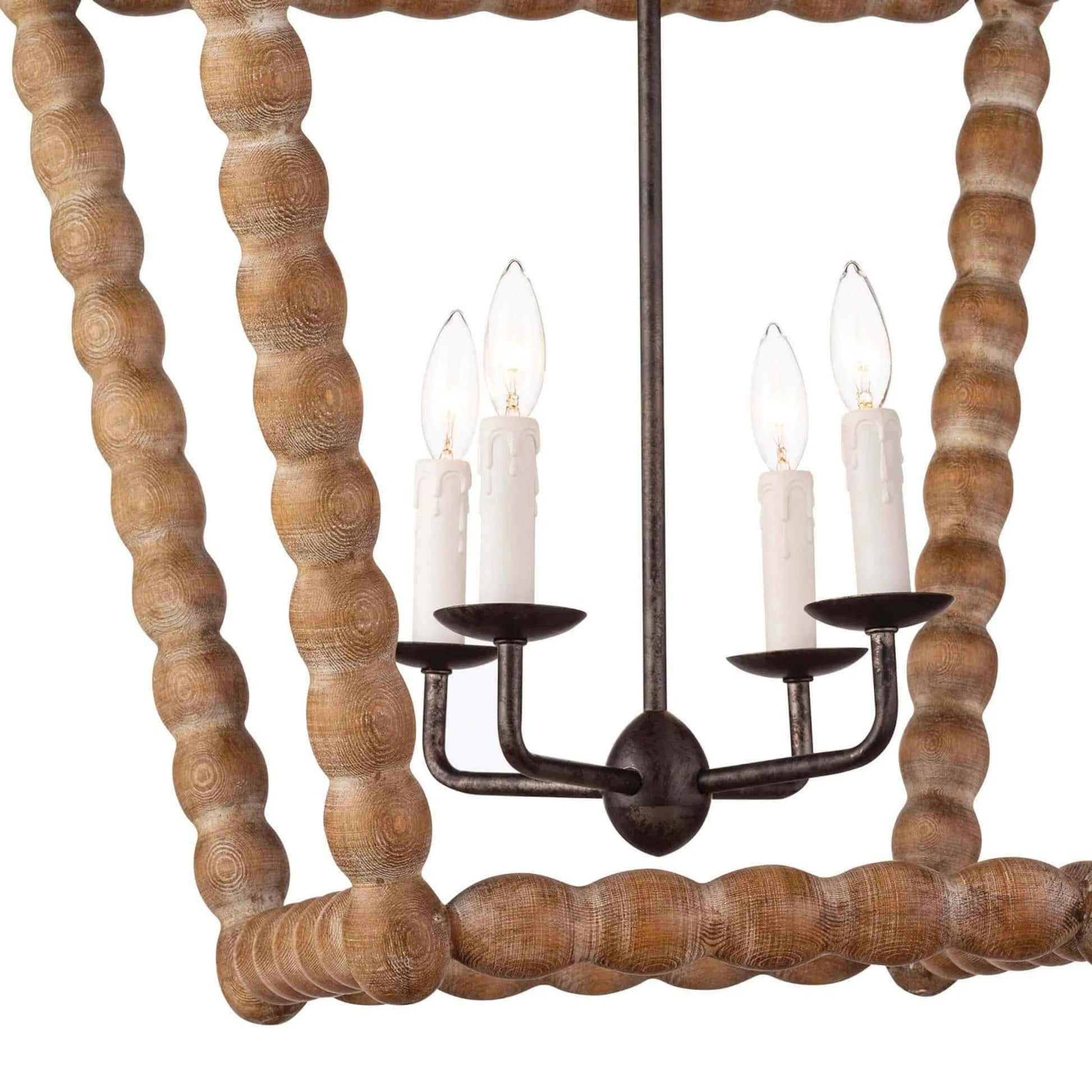 Perennial Lantern by Regina Andrew in natural. Made from birch wood in a cottage & farmhouse style.