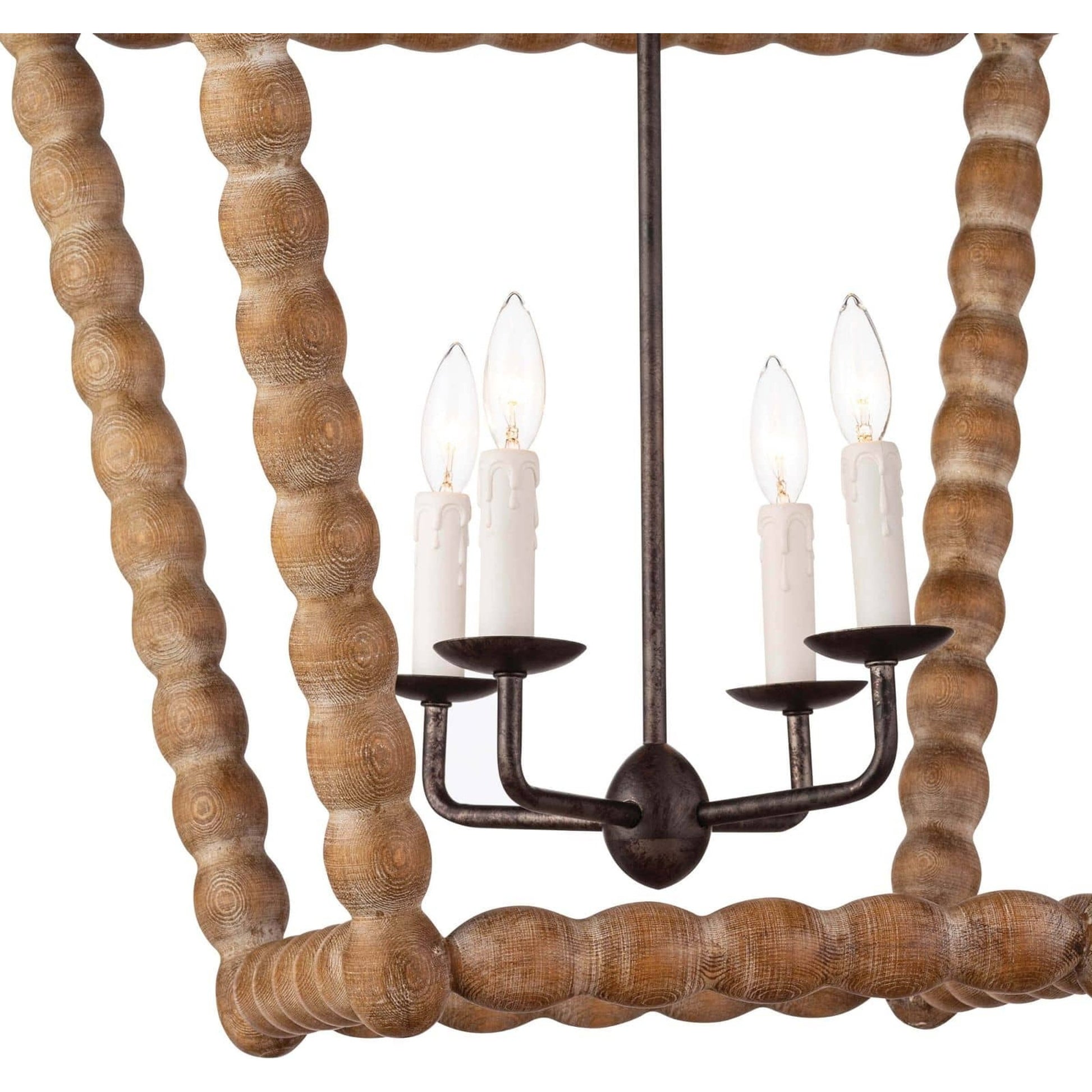 Perennial Lantern by Regina Andrew in natural. Made from birch wood in a cottage & farmhouse style.