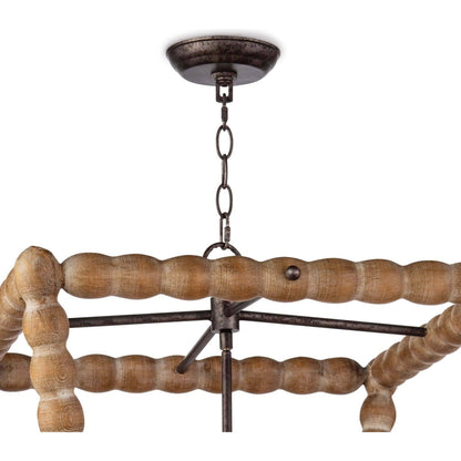 Perennial Lantern by Regina Andrew in natural. Made from birch wood in a cottage & farmhouse style.