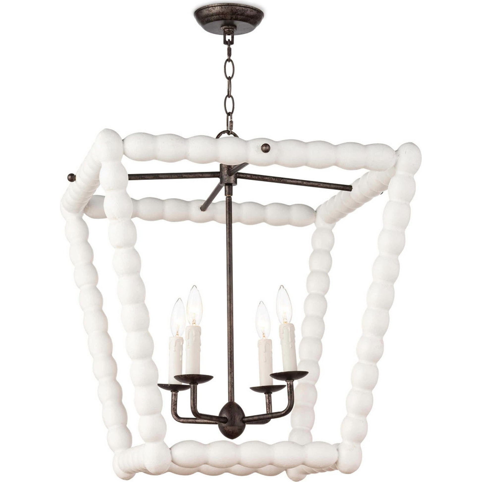 Perennial Lantern by Regina Andrew in natural. Made from birch wood in a cottage & farmhouse style.