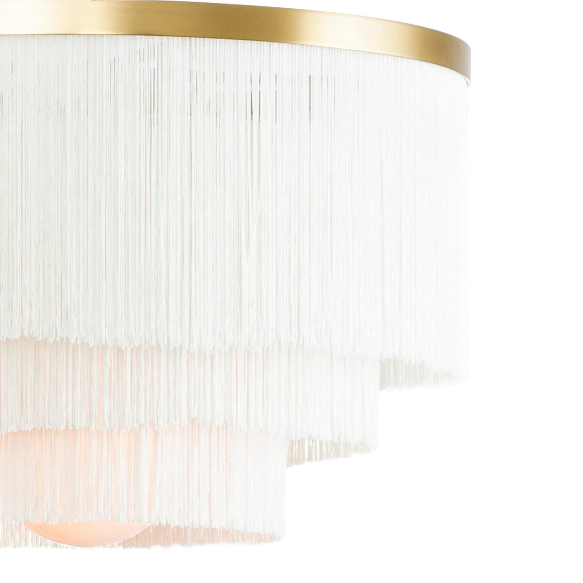 Cabaret Fringe Chandelier by Regina Andrew. Made from unique in a modern style.