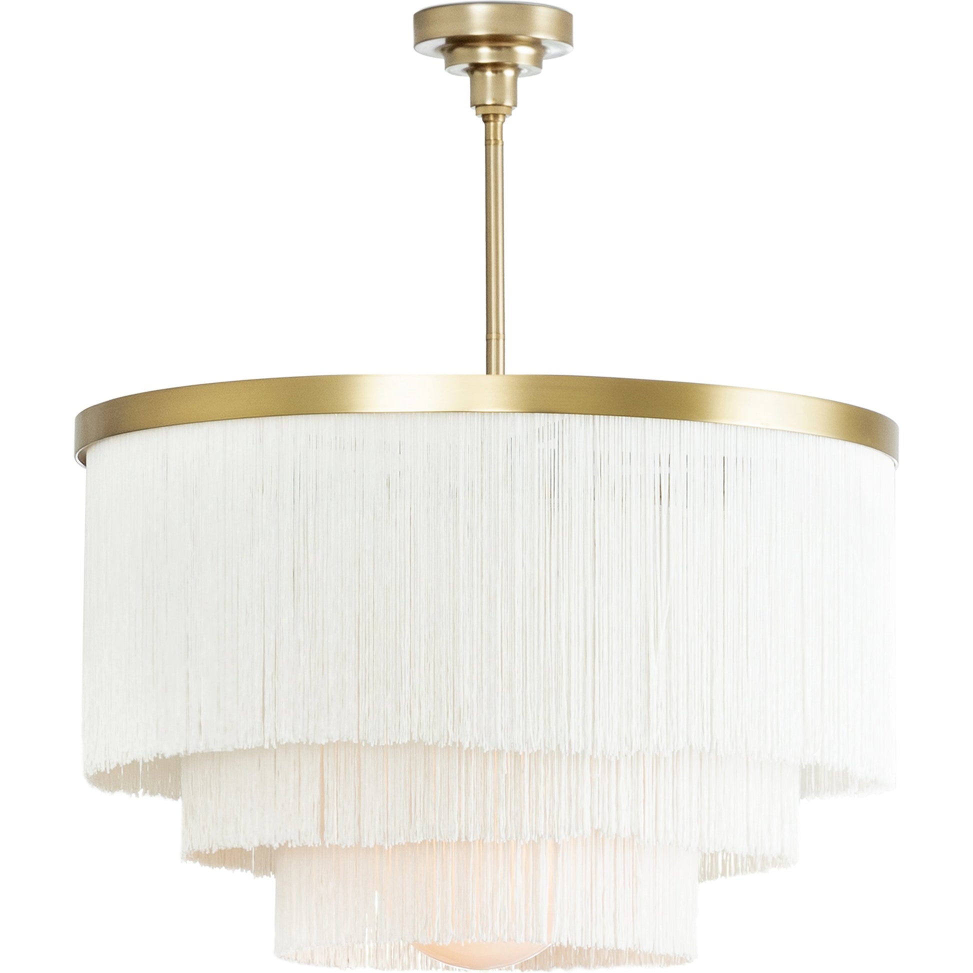 Cabaret Fringe Chandelier by Regina Andrew. Made from unique in a modern style.
